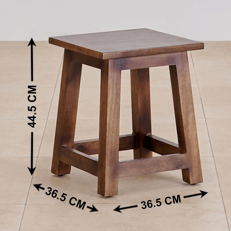 Olaf Mango Wood Stool - Brown