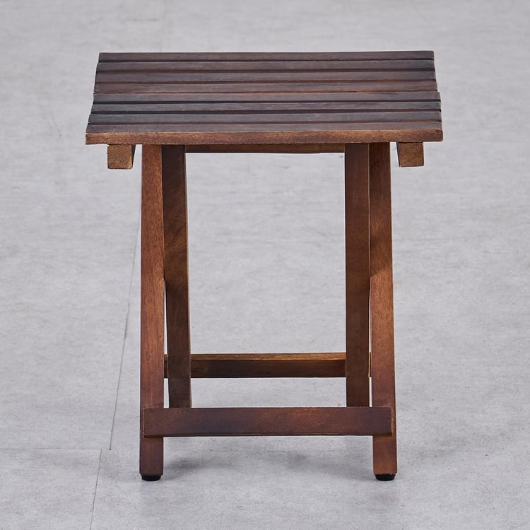 Avery Mango Wood Foldable Table - Brown