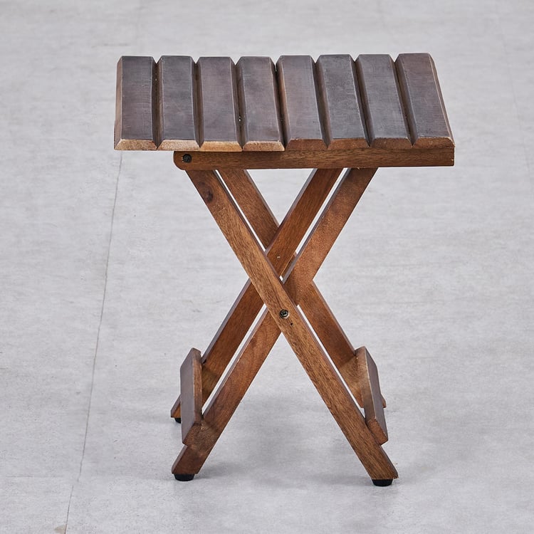 Avery Mango Wood Foldable Table - Brown