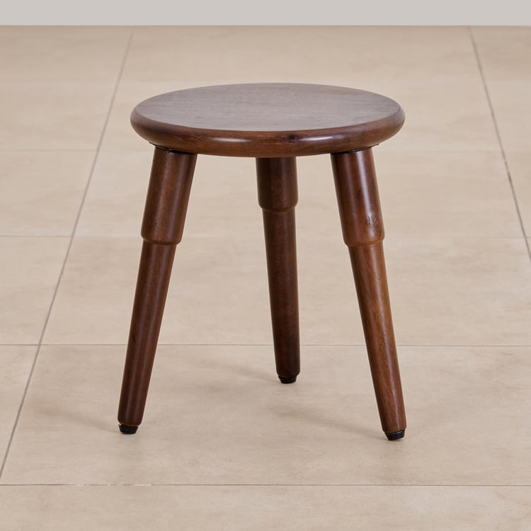 Neptune Mango Wood End Table - Brown