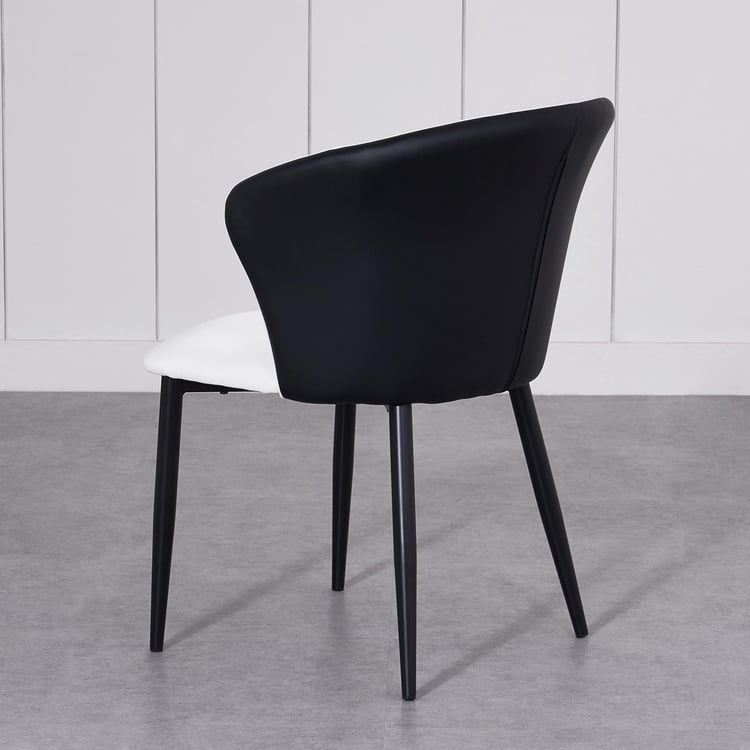 Charlie Set of 2 Faux Leather Dining Chairs - White