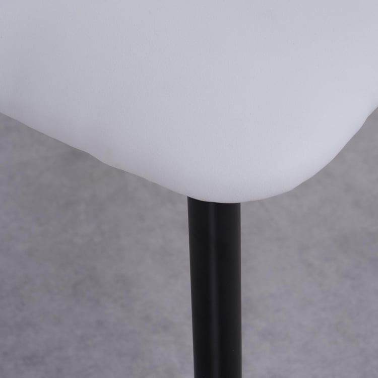 Charlie Set of 2 Faux Leather Dining Chairs - White