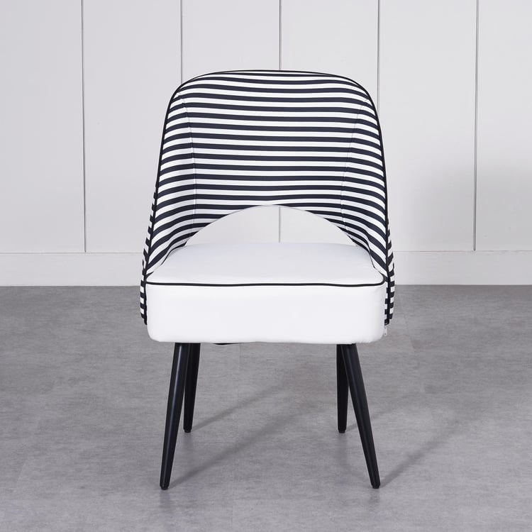 Charlie Set of 2 Fabric Dining Chairs - White
