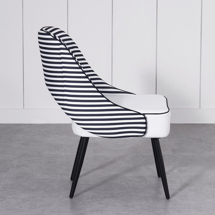 Charlie Set of 2 Fabric Dining Chairs - White