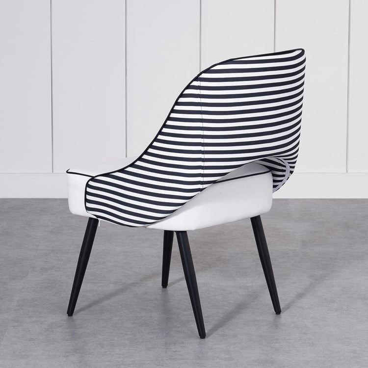 Charlie Set of 2 Fabric Dining Chairs - White