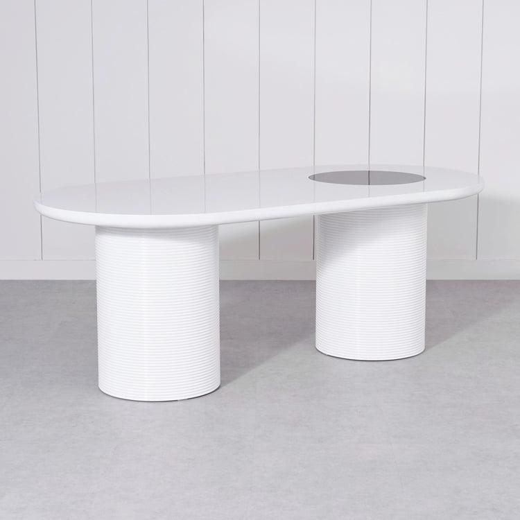 Charlie 6-Seater Dining Table - White