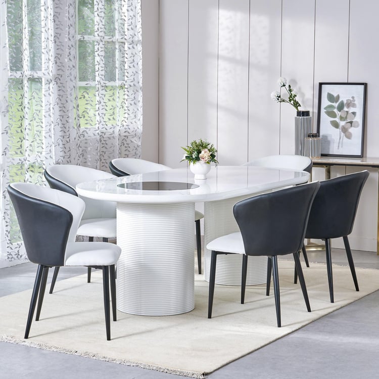Charlie 6-Seater Dining Table - White