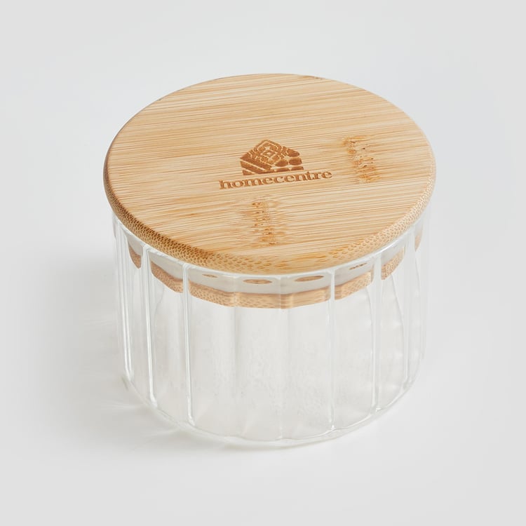 Spinel Glass Storage Canister with Bamboo Lid - 250ml