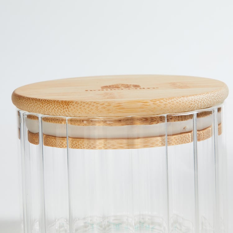 Spinel Glass Storage Canister with Bamboo Lid - 250ml