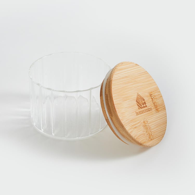 Spinel Glass Storage Canister with Bamboo Lid - 250ml