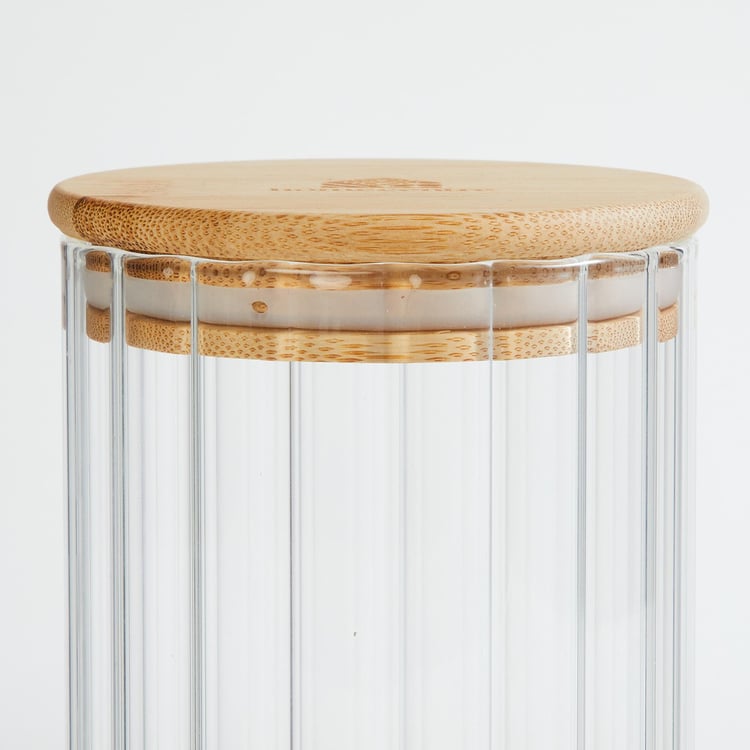 Spinel Storage Glass Canister with Bamboo Lid - 700ml