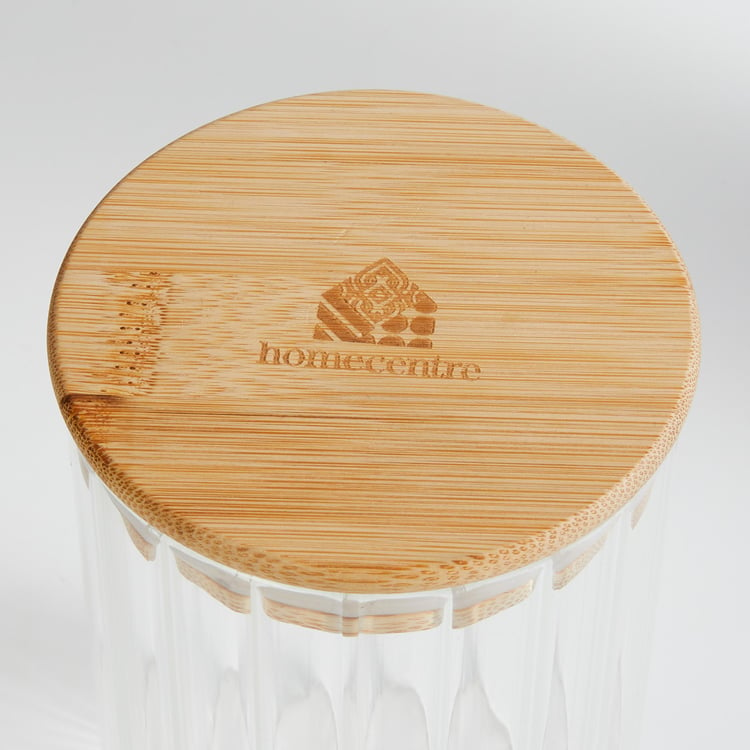 Spinel Storage Glass Canister with Bamboo Lid - 700ml