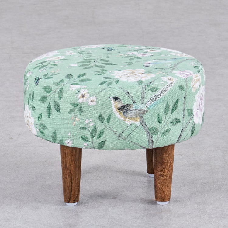 Blossom Fabric Footrest - Mint