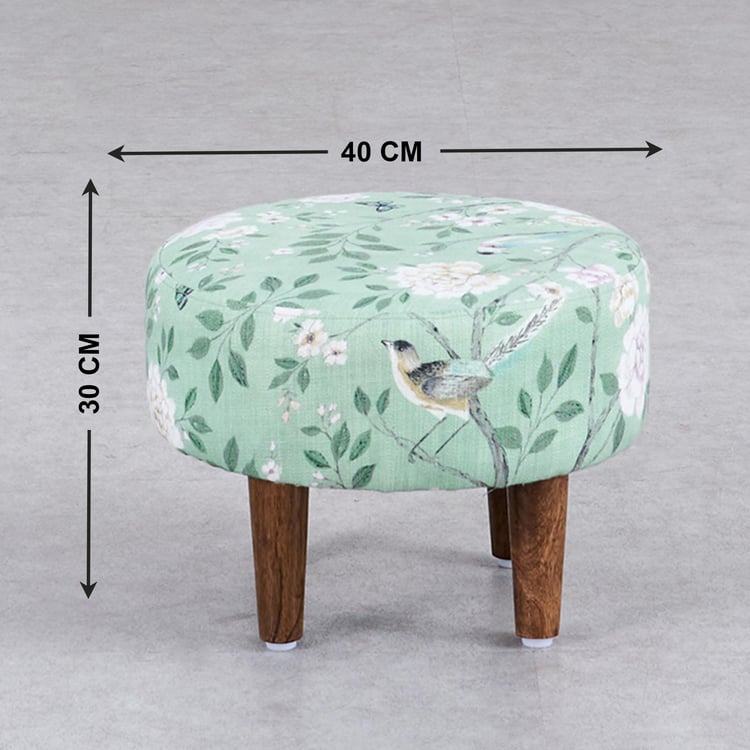 Blossom Fabric Footrest - Mint