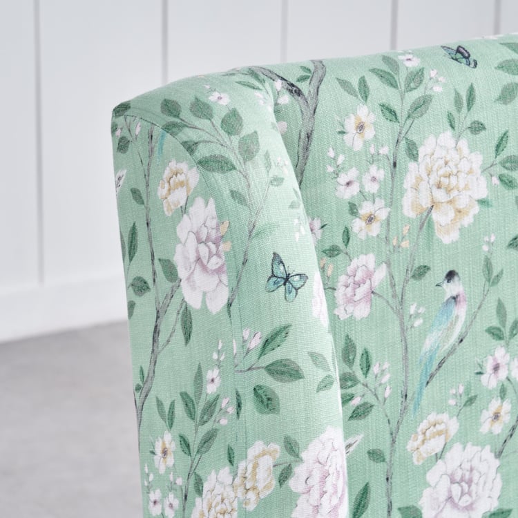 Blossom Fabric Accent Chair - Mint