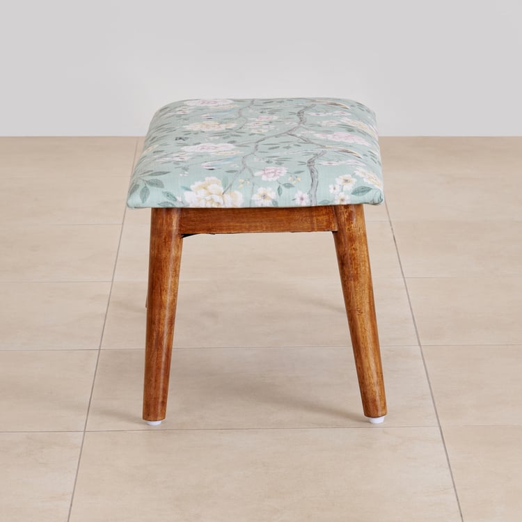 Blossom Fabric Bench - Mint