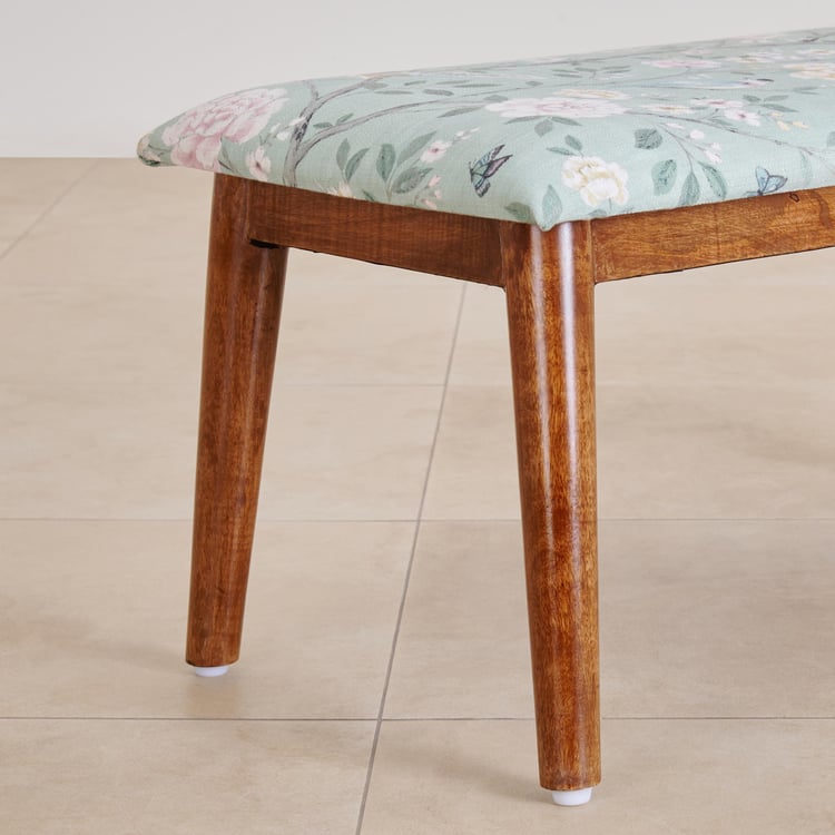 Blossom Fabric Bench - Mint