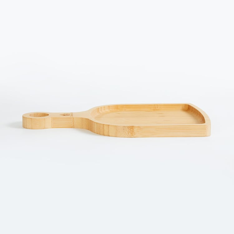 Spinel Bamboo Serving Platter with Handle