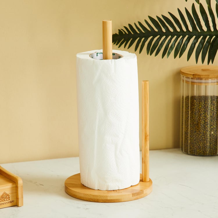Spinel Bamboo Kitchen Roll Holder