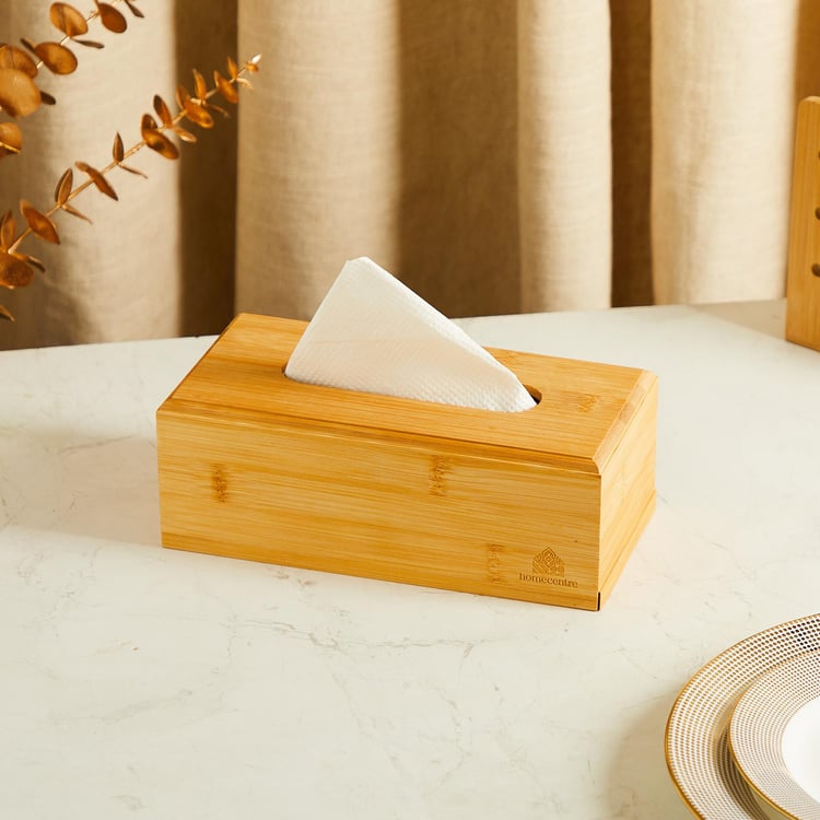 Spinel Bamboo Tissue Box - 23x11x8.5cm