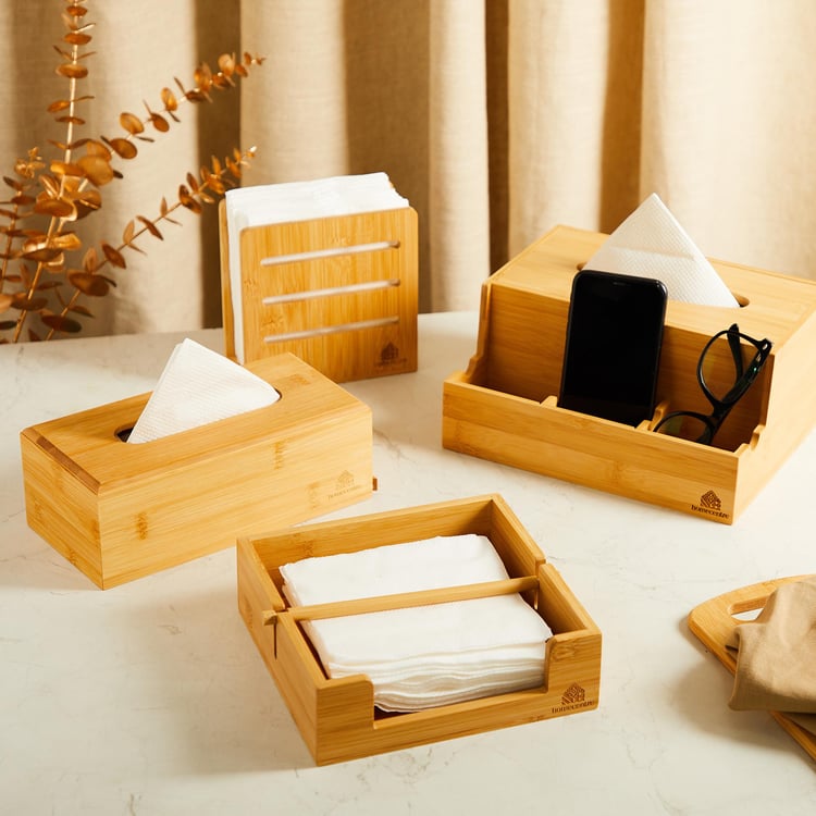 Spinel Bamboo Tissue Box - 23x11x8.5cm