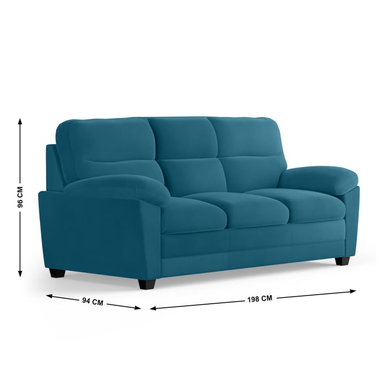 Mojo Velvet 3-Seater Sofa - Customized Furniture