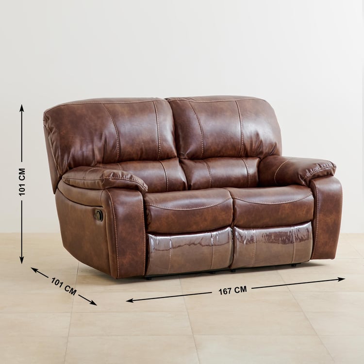 Harvey Nappa 2-Seater Recliner - Brown