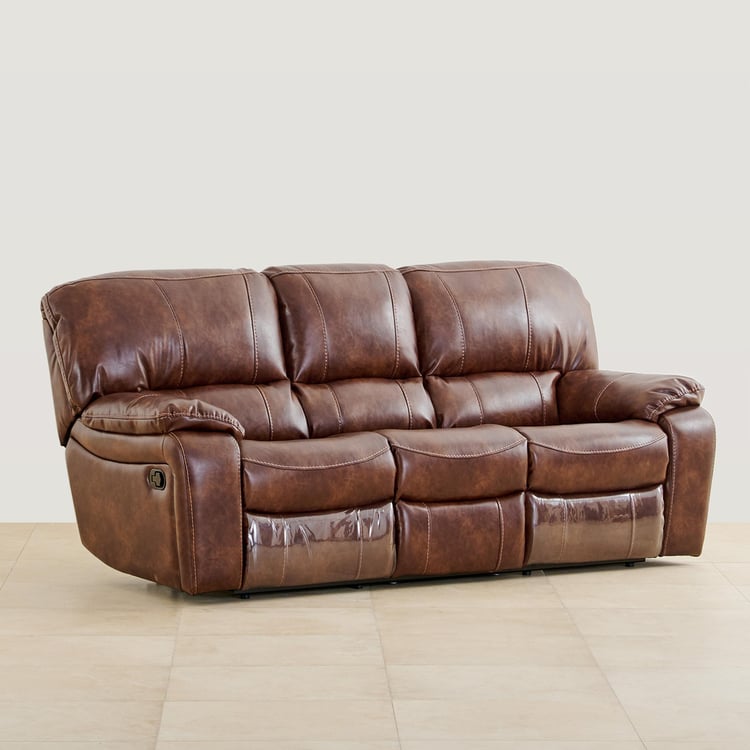 Harvey Nappa 3-Seater Recliner - Brown