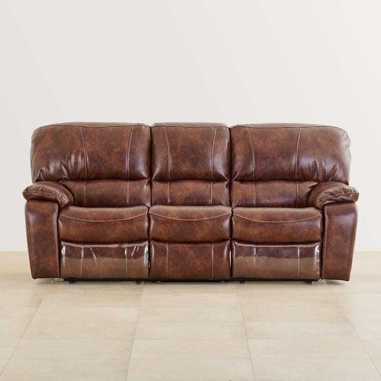 Harvey Nappa 3-Seater Recliner - Brown