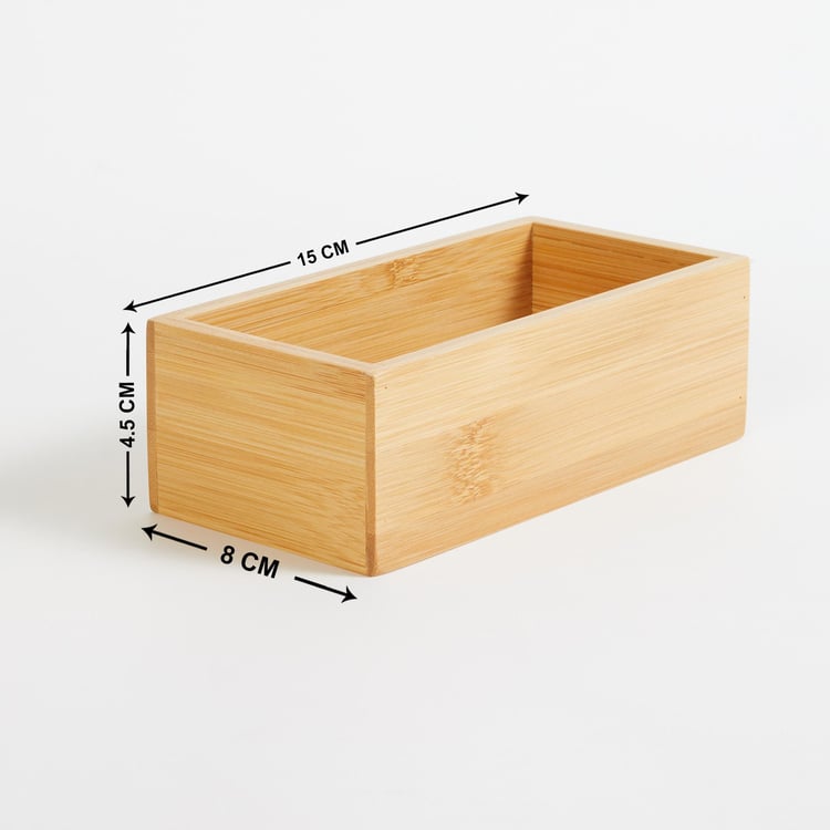 Spinel Bamboo Rectangular Organiser