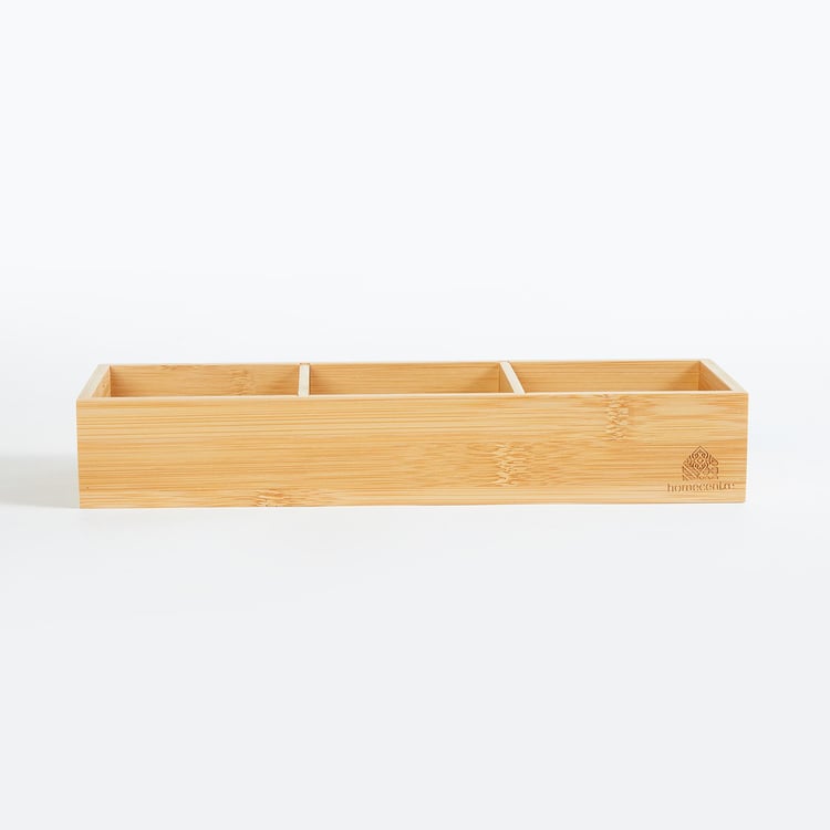 Spinel Bamboo Rectangular Adjustable Organiser