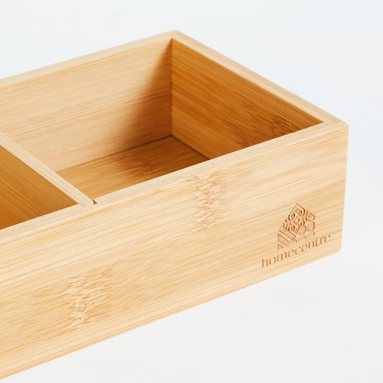 Spinel Bamboo Rectangular Adjustable Organiser