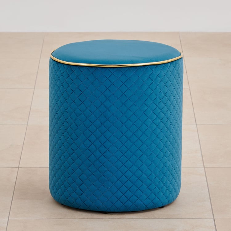 Buy Murphy Velvet Ottoman - Teal from Home Centre at just INR 2999.0