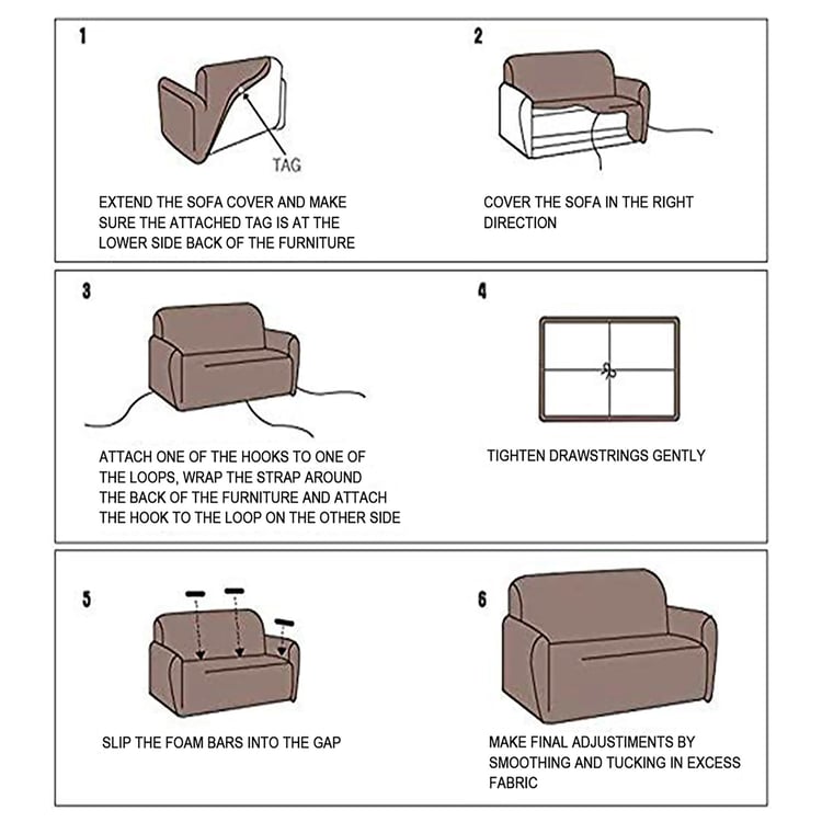 Helios Morgan Digital Printed 1-Seater Sofa Cover