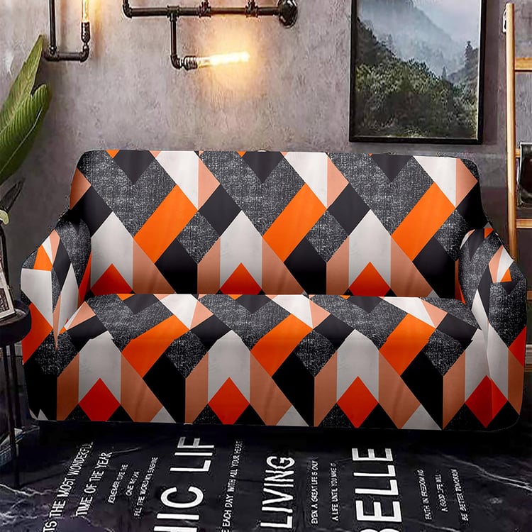 Helios Morgan Digital Printed 2-Seater Sofa Cover