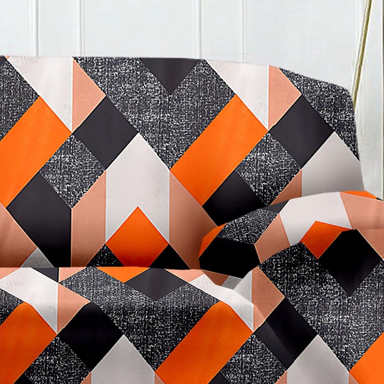 Helios Morgan Digital Printed 2-Seater Sofa Cover