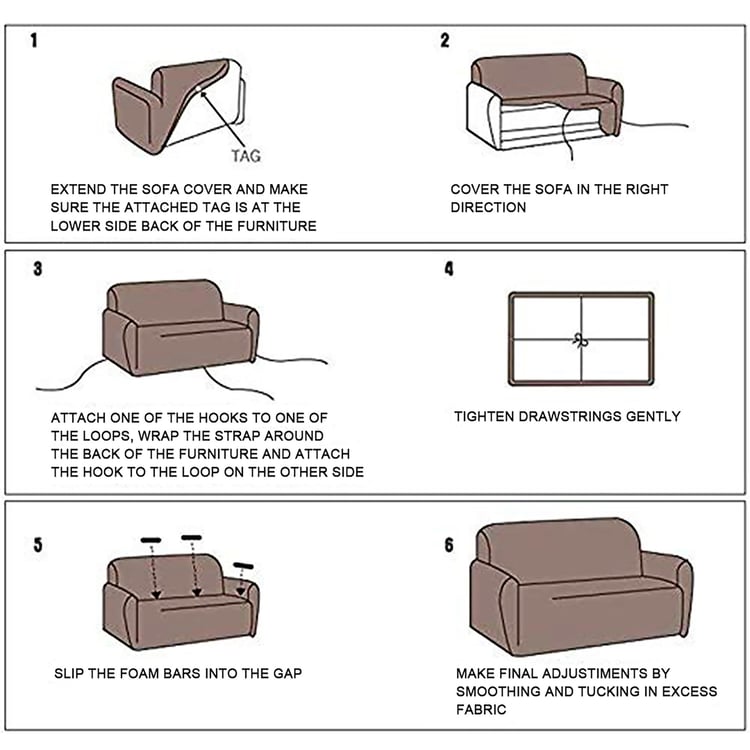 Helios Morgan Digital Printed 3-Seater Sofa Cover