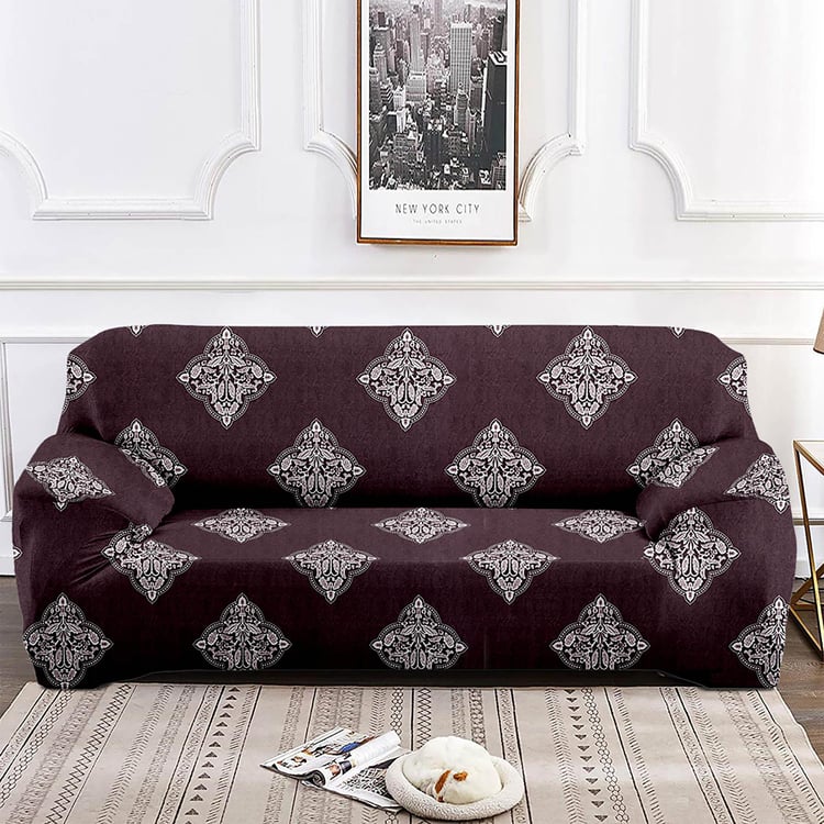 Helios Morgan Digital Printed 3-Seater Sofa Cover