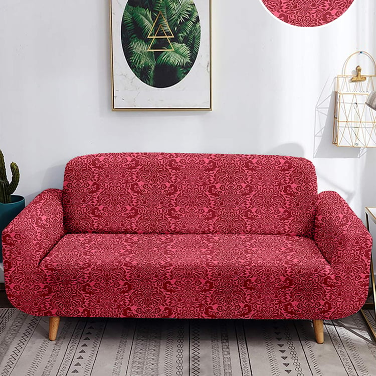 Helios Morgan Damask Jacquard 2-Seater Sofa Cover