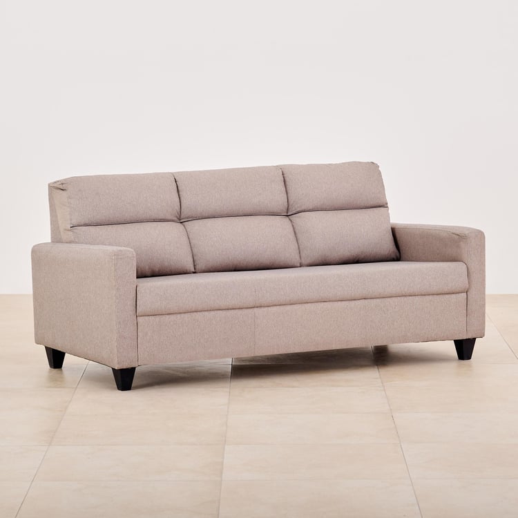 (Refurbished) Helios Clary NXT Fabric 3-Seater Sofa - Beige