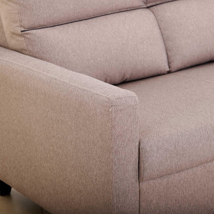 (Refurbished) Helios Clary NXT Fabric 3-Seater Sofa - Beige