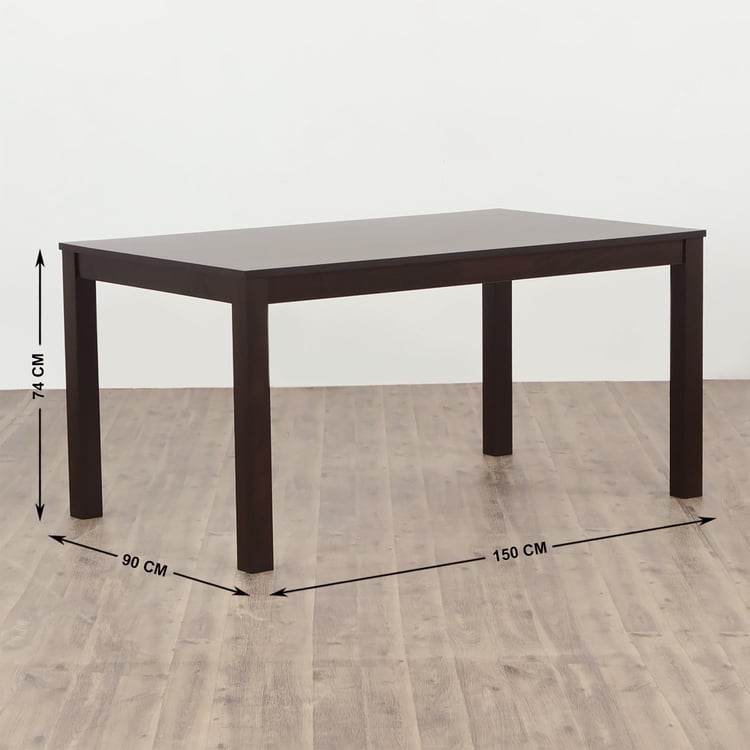 (Refurbished) Diana 6-Seater Dining Table - Brown