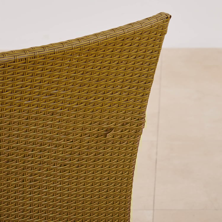 (Refurbished) Helios Brezza Nusa Set of 2 Rattan Outdoor Chairs - Yellow