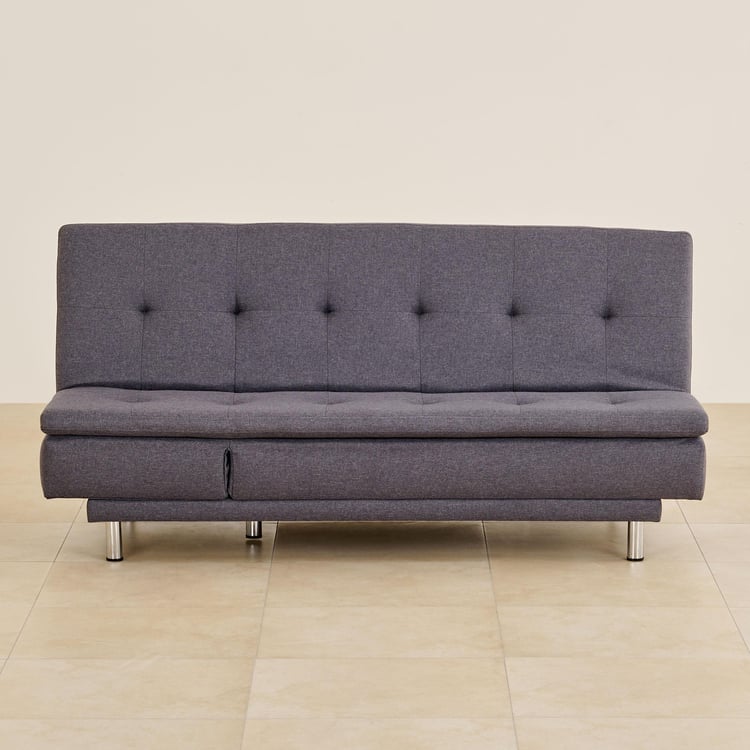 Claudia Fabric 3-Seater Sofa Bed - Grey