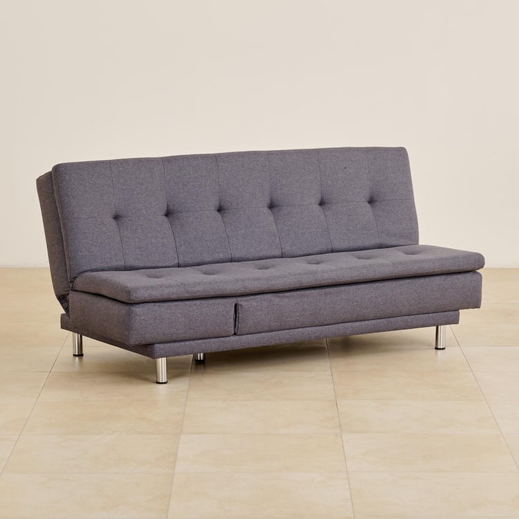 Claudia Fabric 3-Seater Sofa Bed - Grey