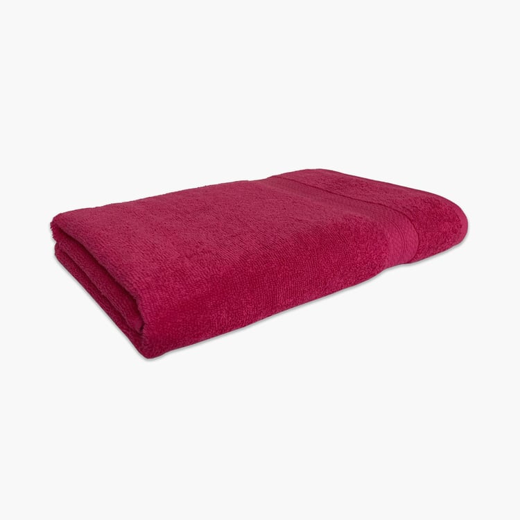 SPACES Colorfas Cotton Textured Bath Towel, Purple - 90x180cm