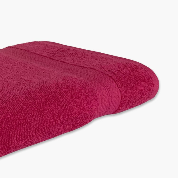 SPACES Colorfas Cotton Textured Bath Towel, Purple - 90x180cm