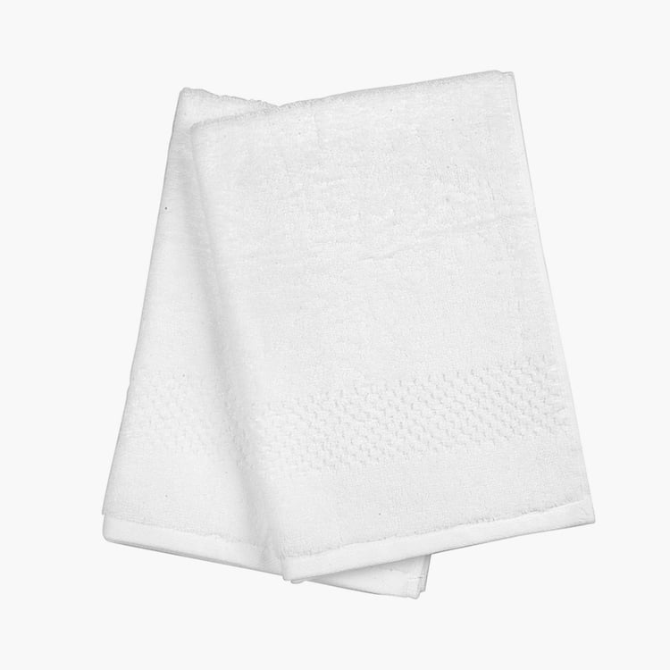 SPACES Swift Dry Set of 2 Cotton Hand Towels, White - 60x40cm