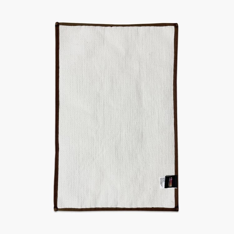 SPACES Luxury Cushlon Cotton Textured Doormat - 39x60cm