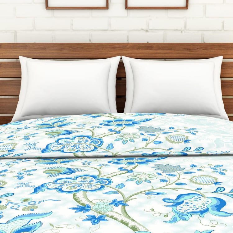 SPACES Atrium Cotton Floral Printed Double Quilt